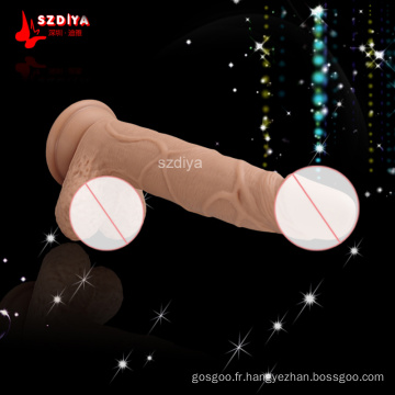 Pussy Dildo Real Skin Se sentir Femmes Sex Adult Toys (DYAST359)